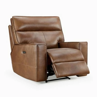 Easley Leather Power Reclining Chair - Abbyson Living Camel 6 Easley Leather Power Reclining Chair - Abbyson Living Camel - Image 4