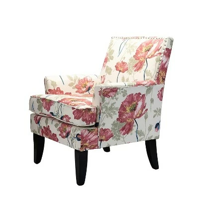 Sara Upholstered Accent Chair with Nail Head Trim | Karat Home 13 Sara Upholstered Accent Chair with Nail Head Trim | Karat Home - Image 11