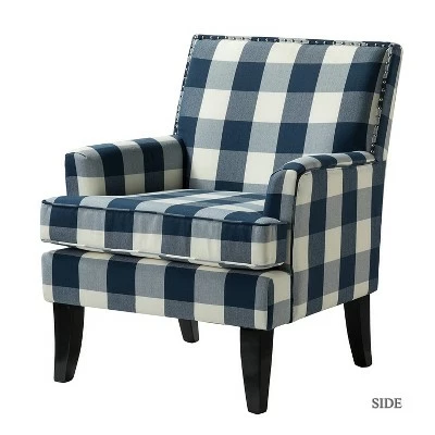 Sara Upholstered Accent Chair with Nail Head Trim | Karat Home 14 Sara Upholstered Accent Chair with Nail Head Trim | Karat Home - Image 12
