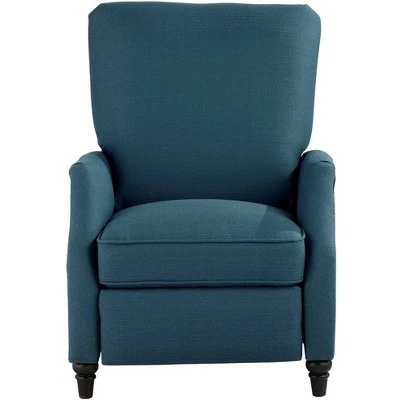 Studio 55D Bold Blue Recliner Chair Modern Armchair Comfortable Push Back Manual Reclining Footrest Bedroom Living Room Reading 9 Studio 55D Bold Blue Recliner Chair Modern Armchair Comfortable Push Back Manual Reclining Footrest Bedroom Living Room Reading - Image 7
