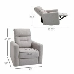HomCom Manual Recliner Linen Swivel Rocker Chair 13 HomCom Manual Recliner Linen Swivel Rocker Chair -Living Room Chairs store unnamed file 12867