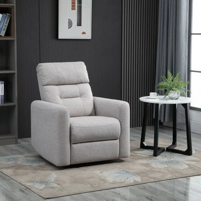 HomCom Manual Recliner Linen Swivel Rocker Chair 9 HomCom Manual Recliner Linen Swivel Rocker Chair - Image 7