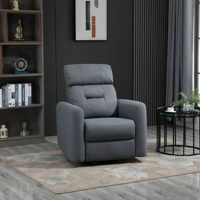 HomCom Manual Recliner Linen Swivel Rocker Chair 10 HomCom Manual Recliner Linen Swivel Rocker Chair - Image 8