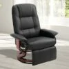 HomCom Faux Leather Adjustable Manual Swivel Base Recliner Chair with Footrest 1 HomCom Faux Leather Adjustable Manual Swivel Base Recliner Chair with Footrest -Living Room Chairs store unnamed file 12872