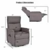 Costway Electric Power Lift Massage Chair Recliner Sofa Fabric Padded Seat Home