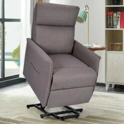 Costway Electric Power Lift Massage Chair Recliner Sofa Fabric Padded Seat Home -Living Room Chairs store unnamed file 12882