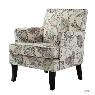 Sara Upholstered Accent Chair with Nail Head Trim | Karat Home 17 Sara Upholstered Accent Chair with Nail Head Trim | Karat Home - Image 15