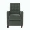 Nya Button Tufted Pushback Accent Chair - ProLounger Textured Gray -Living Room Chairs store unnamed file 12890