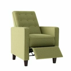 Nya Button Tufted Pushback Accent Chair - ProLounger Textured Gray -Living Room Chairs store unnamed file 12897