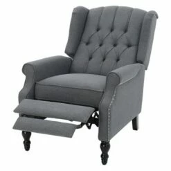 Walter Recliner Club Chair - Christopher Knight Home Light Gray -Living Room Chairs store unnamed file 12936