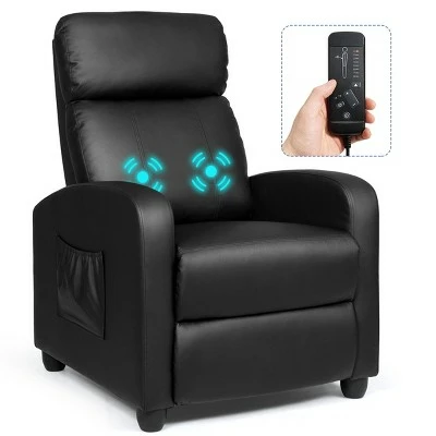Costway Electric Modern Massage Recliner Sofa Chair Lounge with Remote Control 5 Costway Electric Modern Massage Recliner Sofa Chair Lounge with Remote Control - Image 3