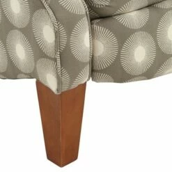 Kensington Hill Gray Fabric Recliner Chair Modern Armchair Comfortable Push Manual Reclining Footrest Bedroom Living Room Reading -Living Room Chairs store unnamed file 12955