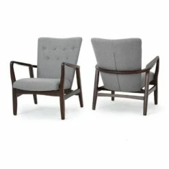 Set of 2 Becker Upholstered Armchairs - Christopher Knight Home Deep Red -Living Room Chairs store unnamed file 1296