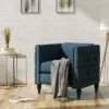 Alira Modern Tufted Armchair Navy Blue - Christopher Knight Home -Living Room Chairs store unnamed file 1297