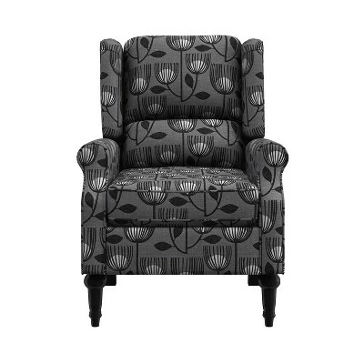 Ani Wingback Pushback Recliner - ProLounger Gray 3 Ani Wingback Pushback Recliner - ProLounger Gray