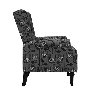Ani Wingback Pushback Recliner - ProLounger Gray 6 Ani Wingback Pushback Recliner - ProLounger Gray - Image 4