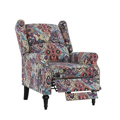 Ani Wingback Pushback Recliner - ProLounger Gray 10 Ani Wingback Pushback Recliner - ProLounger Gray - Image 8