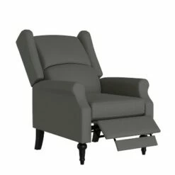 Ani Wingback Pushback Recliner - ProLounger Gray 25 Ani Wingback Pushback Recliner - ProLounger Gray -Living Room Chairs store unnamed file 13001