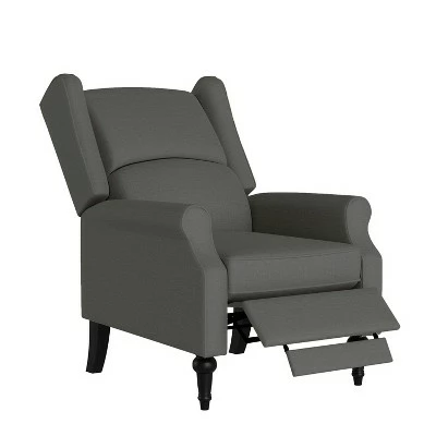 Ani Wingback Pushback Recliner - ProLounger Gray 13 Ani Wingback Pushback Recliner - ProLounger Gray - Image 11