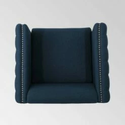 Alira Modern Tufted Armchair Navy Blue - Christopher Knight Home -Living Room Chairs store unnamed file 1301