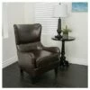 Elijah Bonded Leather Sofa Chair Brown - Christopher Knight Home