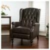 Walter Brown Bonded Leather Recliner Club Chair - Christopher Knight Home -Living Room Chairs store unnamed file 13025