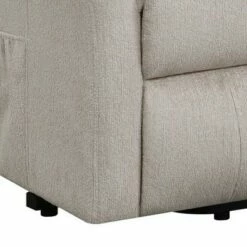 Fabric Power Lift Massage Chair with Tufted Stitched Accent - Benzara Brown -Living Room Chairs store unnamed file 13071