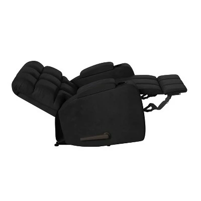 Set of 2 Wall Hugger Storage Recliner Chairs Microfiber - ProLounger Deep Blue 4 Set of 2 Wall Hugger Storage Recliner Chairs Microfiber - ProLounger Deep Blue - Image 2