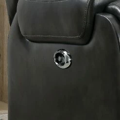 Edansy Upholstered Chair with Power Recliner and USB Plug Gray - HOMES: Inside + Out -Living Room Chairs store unnamed file 13094