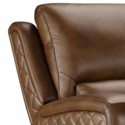 Delton Leather Power Reclining Chair - Abbyson Living Camel