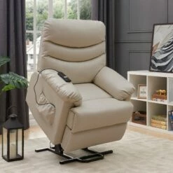 Wall Hugger Power Recliner and Lift Chair Cream - ProLounger