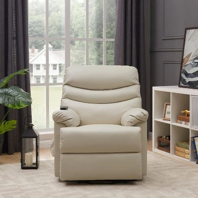 Wall Hugger Power Recliner and Lift Chair Cream - ProLounger 4 Wall Hugger Power Recliner and Lift Chair Cream - ProLounger - Image 2