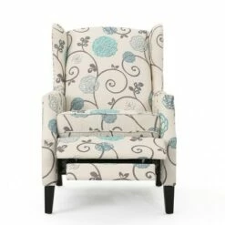 Set of 2 Wescott Contemporary Fabric Recliners Light Beige with Blue Floral/Dark Brown - Christopher Knight Home 14 Set of 2 Wescott Contemporary Fabric Recliners Light Beige with Blue Floral/Dark Brown - Christopher Knight Home -Living Room Chairs store unnamed file 13106