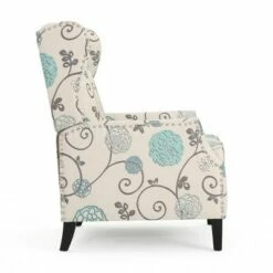 Set of 2 Wescott Contemporary Fabric Recliners Light Beige with Blue Floral/Dark Brown - Christopher Knight Home 16 Set of 2 Wescott Contemporary Fabric Recliners Light Beige with Blue Floral/Dark Brown - Christopher Knight Home -Living Room Chairs store unnamed file 13108