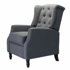 Valentin Velvet Manual Recliner | Karat Home -Living Room Chairs store unnamed file 13157