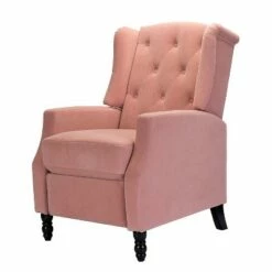 Valentin Velvet Manual Recliner | Karat Home -Living Room Chairs store unnamed file 13159
