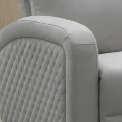 Lavina Fabric Swivel Glider Recliner - Abbyson Living Dark Gray -Living Room Chairs store unnamed file 13177