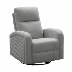 Lavina Fabric Swivel Glider Recliner - Abbyson Living Dark Gray -Living Room Chairs store unnamed file 13179