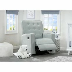 Delta Children Gavin Nursery Glider Swivel Recliner Beige