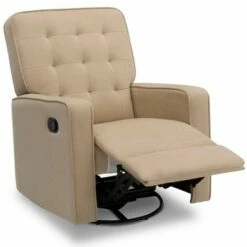 Delta Children Gavin Nursery Glider Swivel Recliner Beige -Living Room Chairs store unnamed file 13189