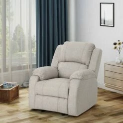 Mozelle Classic Gliding Recliner Beige - Christopher Knight Home