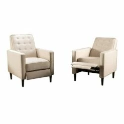 Set of 2 Mervynn Mid-Century Recliner - Christopher Knight Home Slate -Living Room Chairs store unnamed file 13227