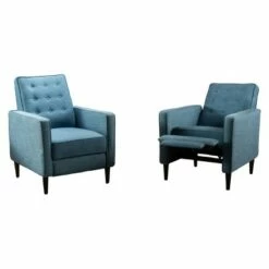 Set of 2 Mervynn Mid-Century Recliner - Christopher Knight Home Slate -Living Room Chairs store unnamed file 13229