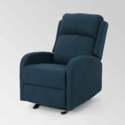 Alouette Rocking Recliner - Christopher Knight Home Navy Blue -Living Room Chairs store unnamed file 13242