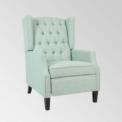 Keating Traditional Wingback Recliner - Christopher Knight Home Gray 9 Keating Traditional Wingback Recliner - Christopher Knight Home Gray - Image 7