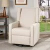 Hounker Contemporary Swivel Recliner - Christopher Knight Home Beige -Living Room Chairs store unnamed file 13260