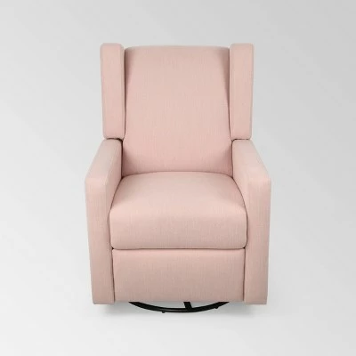 Hounker Contemporary Swivel Recliner - Christopher Knight Home Beige 9 Hounker Contemporary Swivel Recliner - Christopher Knight Home Beige - Image 7