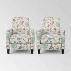 Set of 2 Darvis Contemporary Recliners - Christopher Knight Home Light Sky -Living Room Chairs store unnamed file 13274