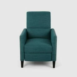 Alscot Contemporary Push Back Recliner - Christopher Knight Home Teal -Living Room Chairs store unnamed file 13290