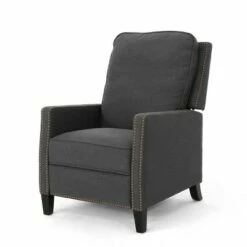 Cecelia Traditional Recliner - Christopher Knight Home Dark Gray -Living Room Chairs store unnamed file 13299